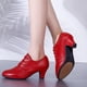 thumbnail image 2 of XIHAHA-zapatillas de deporte de tacón alto para mujer, zapatos de baile latino, Jazz, salón, Salsa, entrenamiento, Tango moderno, 2 of 5