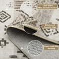 thumbnail image 4 of Garvee 8'x10' Area Rug Vintage Boho Geometric Rug Non Slip Non-Shedding Farmhouse Soft Foldable Accent Rugs for Dining Room Office, Beige Brown, 4 of 7