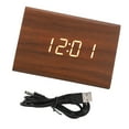 thumbnail image 3 of Reloj digital de madera, reloj despertador digital de madera Reloj despertador de madera Reloj despertador digital de madera Funcionalidad de alta precisión Jadeshay A, 3 of 8