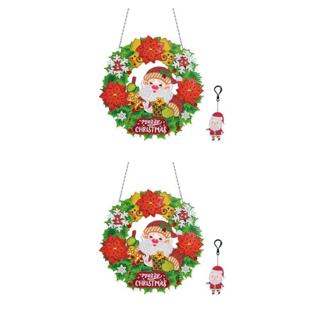 Yuarrent Maravilloso regalo único 5D DIY pintura de diamante sorprender a alguien de Navidad buena decoración YH11 YH11 2Conjunto