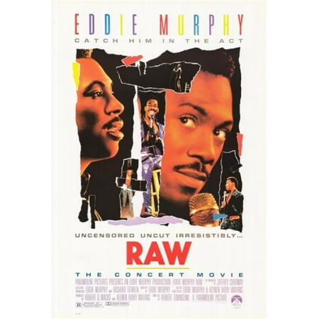 Pop Culture Graphics MOVGH7628 Eddie Murphy Raw Movie Poster Print, 27 x