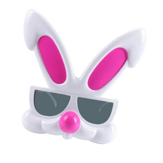 Inovación Gafas de Plástico Conejo de Color Rosa Diveritdo Lentes de terre Gran Accesorio para Fiestas