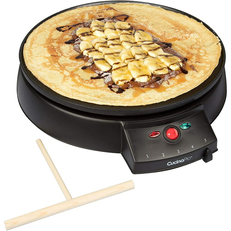  Electric Crepe Maker, iSiLER Nonstick Pancake Maker Griddle, 12  inches Crepe Pan with Spreader & Spatula, Temperature Control for Roti,  Tortilla, Eggs: Home & Kitchen