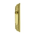 thumbnail image 3 of Renovators Supply Door Back Plate Brass 7 1/4" Escutcheon Cover Ornate Doorplate in Lacquered Brass Finish, 3 of 8