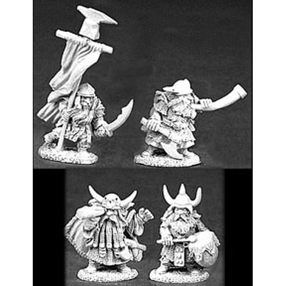 Reaper Miniatures Dwarven Comm& 4P 06042 Dark Heaven Army Packs Unpainted Metal