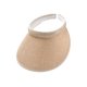 thumbnail image 1 of Minnieouse Sombreros para el sol Protección Clip-On Gorras Visera de lino Ajustable Grandes aleros Parte vacía Color sólido Regalo deportivo Sombreros beige Minnieouse AP010232-08, 1 of 6
