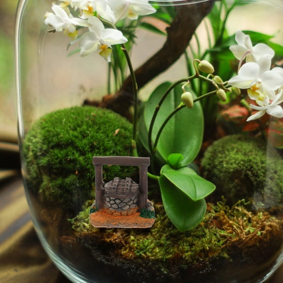 GAXIRE Chinese Aquarium Decoration Miniature Water Well Decor Multi Sandstone Micro Landscape Decoration 1Pcs