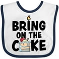 thumbnail image 3 of Inktastic Bring on the Cake with Cake Slice Replacing a Boys or Girls Baby Bib, 3 of 4