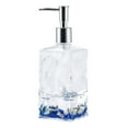 thumbnail image 5 of Locco Decor 4 Piece Acrylic Liquid 3D Floating Motion Bathroom Vanity Accessory Set Ocean Theme Shell Toothbrush Holder, Tumbler, Soap Dispenser, Soap Dish, 5 of 5