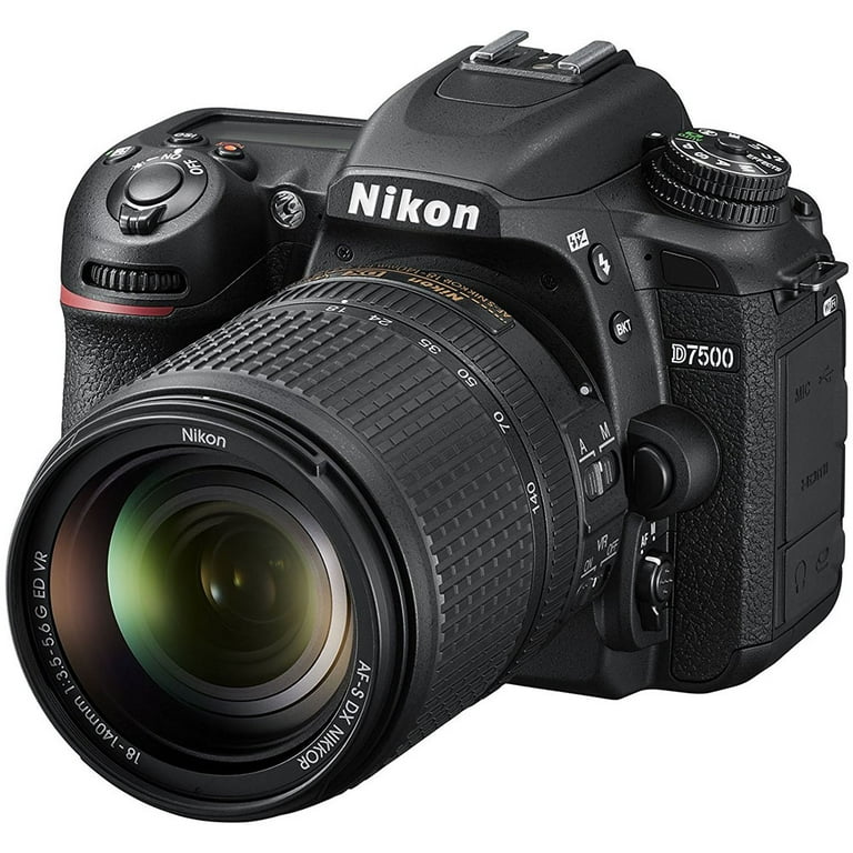 Nikon D7500 20.9MP DX-Format Digital SLR Camera + AF-S 18-140mm f