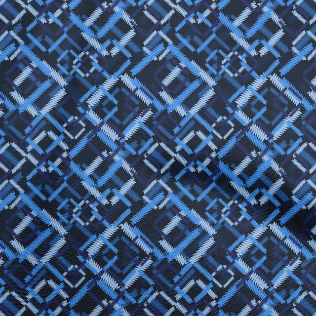 oneOone Cotton Cambric Blue Fabric Abstract Craft Projects Decor Fabric Printed By The Yard 42 Inch Wide