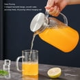 thumbnail image 3 of Water Pitcher With Lid And Handle 1500ML Acrylic Heat Resistant Clear Water Kettle Jug For Lemonade Milk Ice Tea Cold Or Hot Beverages, 3 of 8
