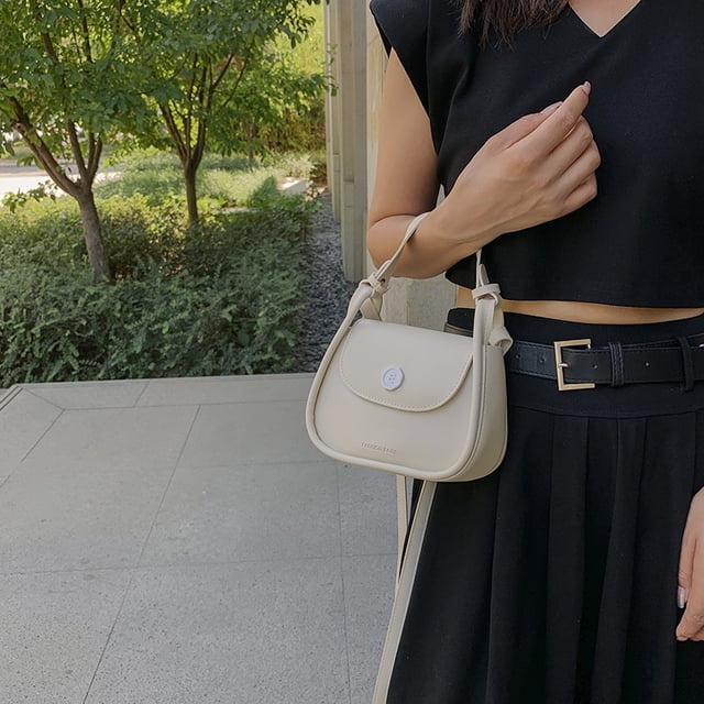 Bolso de mujer Bolso bandolera femenino Bolsos de mano Bolso de cuero de PU Bolso de hombro (Blanco)
