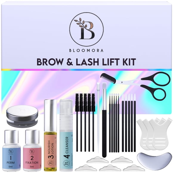 Kit de estiramiento de pestañas y laminación de cejas BLOOMORA 15 Applic
