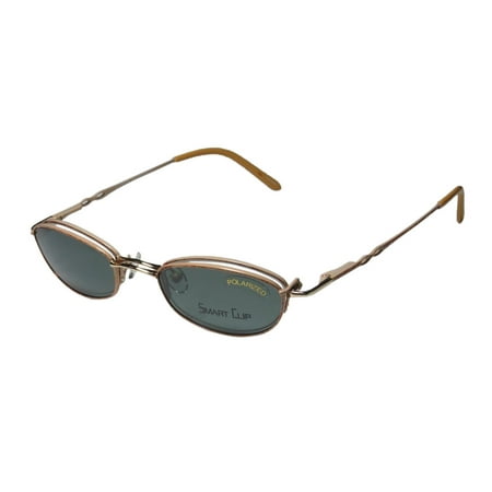 Polarized Glasses Spring New Smartclip 292 Womens/Ladies Cat Eye Half-Rim Gold / Cream Cat Eye With Polarized Lenses Frame Demo Lenses 49-20-135 Sunglass Lens Clip-Ons Spring Hinges Eyeglasses/Eyeglass Frame ()