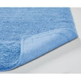 thumbnail image 3 of Better Trends 20" x 20" U-Shape Toilet Rug 100% Cotton Non Slip Tufted Contour Bath Mat, Water Absorbent Bathroom Rug (Dark Blue) Granada Collection, 3 of 4