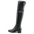 thumbnail image 2 of Womens Donald J Pliner Dayle Over The Knee Stretch Boots, Black Leather, 2 of 5