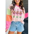 thumbnail image 5 of Cozy and Fashionable Holiday Top - Pink Sequin Nutcracker Colorblock Design | [ZhiHiMeRi] | (US 8-10)M, 5 of 9