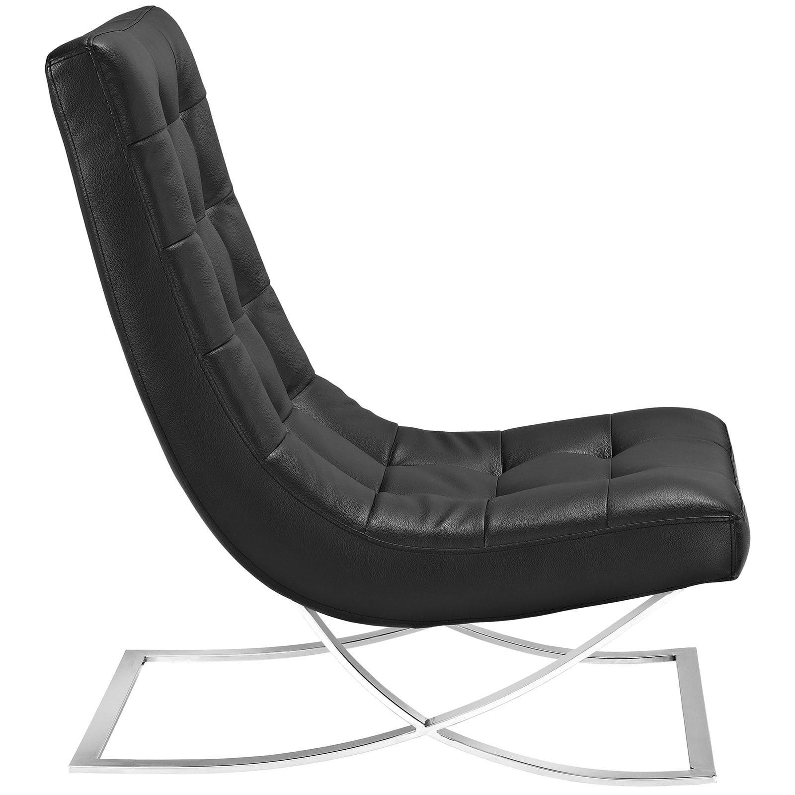 Modway Slope Lounge Chair and Ottoman, Multiple Colors