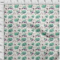thumbnail image 3 of oneOone Polyester Lycra Sea Green Fabric Glass|Van & Camera Travel Sewing Craft Projects Fabric Prints By Yard 56 Inch Wide, 3 of 4