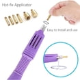 thumbnail image 5 of Applicateur de Hotfix pour Bricolage, Kit d'Outils de Réglage de Baguettes en Strass avec Pince en Acier Inoxydable, Ramasse-Rides, Brosse de Nettoyage, Boîte de Rangement pour Créations Personnalisables, 5 of 5