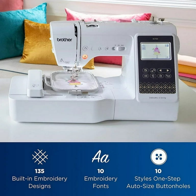 how to setup embroidery machine brother se700｜TikTok Search