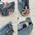 thumbnail image 6 of SPEKSEE Denim Purse Crossbody Bags, Boho Hobo Crossbody Bags for Women, Casual Y2K Travel Purse with Butterfly Pattern Lots of Pockets, 6 of 8