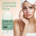 thumbnail image 3 of Green Tea Clay Face Mask Stick Rotating Face Mask Cuidado de la piel para todo tipo de piel, 3 of 9