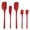 Cayenne, variant on Tovolo 5-Piece Silicone Utensil Set (Black): Spatula, Spoonula, Jar Scraper, Mini Spatula, Mini Spoonula