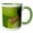 Green/White, variant on 3drose, Tortoise Shell Beetle Insect, Costa Rica - Sa22 Rsp0022 - Rob Sheppard, 11oz Two-tone Black Mug