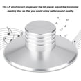 thumbnail image 2 of Nuevo Black Record Weight Clamp Lp Vinyl Turntables Metal Disc Stabilizer -Silver Vogacara EL007631-00, 2 of 3
