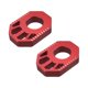 thumbnail image 3 of 1 par de bloques de eje trasero de motocicleta de cross de aleación de aluminio CNC para modificación de rueda trasera Rojo, 3 of 8