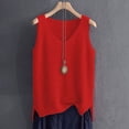 thumbnail image 4 of Dxzfnsa Women Summer Tank Top Eyelet Embroidery 2026 Spring Vacation Sleeveless V Neck Loose Fit Shirt Fashion Casual Clothes S-5XL, 4 of 4