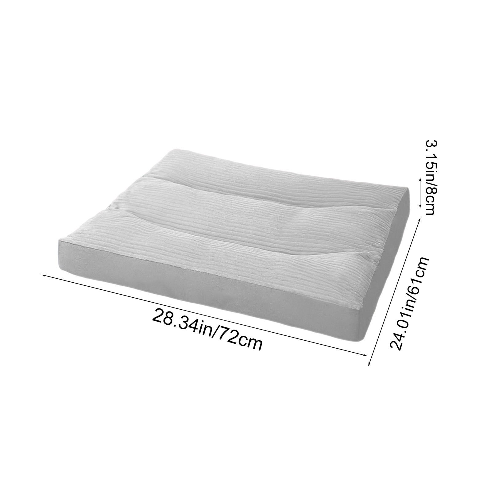 Felizna Gray M Size Dog Bed Mattress 80x66x8cm, Medium Spacious for Dogs, Thick Warm Padding, Washable Indoor for Living Room Bedroom