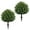Cedar, variant on Artificial Red Eucalyptus Topiary Ball Tree 24" with Ground Spike, Set of 2 Artificial Boxwood Bushes for Faux Shrubs, Fake Evergreen Faux Plant for Indoor Outdoor Garden -UV Resistant–Fade-Proof