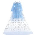thumbnail image 4 of Girls Elsa Tulle Princess Costume Dress Long Sleeve Fancy Birthday Party Gown, 4 of 7
