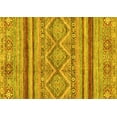 thumbnail image 1 of Ahgly Company Indoor Rectangle Abstract Yellow Modern Area Rugs, 4' x 6', 1 of 4