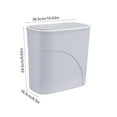 thumbnail image 4 of Kitchen Trash Can, Step-On Garbage Can with Lid, Tall Kitchen & Bathroom Trash Can, Small Office Waste Bin, Gray - Xuniizn, 4 of 7