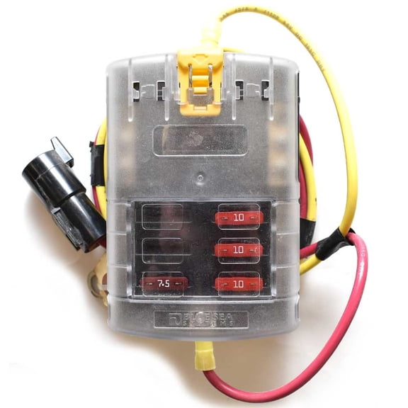 Blue Sea Systems Boat Fuse Block H-050-386A | 32VDC 6 Circuits Rinker