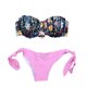 thumbnail image 1 of Gibobby Trajes de Baño Mujer Bañador floral sexy Traje de baño dividido Moda Traje de baño Estampado de pecho Mujeres Pad Trajes de baño Tankinis Set(Rosa,XL), 1 of 5