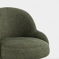 thumbnail image 6 of CHITA Swivel Upholstered Counter Bar Stool with Double-layer Cushion, 6 of 8