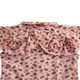 thumbnail image 2 of 2Pcs Girls Clothes Set Kids Ruffle Flower Print Tops High Waist Elastic Shorts, 2 of 7