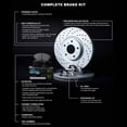 thumbnail image 3 of R1 Concepts Front Brakes and Rotors Kit |Front Brake Pads| Brake Rotors and Pads| Euro Ceramic Brake Pads and Rotors| Hardware Kit|fits 2010-2011 BMW X6, 3 of 5