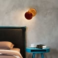 thumbnail image 2 of Lámpara de pared moderna de diseño creativo, lámpara de pared de metal retro moderna con iluminación blanca cálida para salas de estar, dormitorios y pasillos, 2 of 5