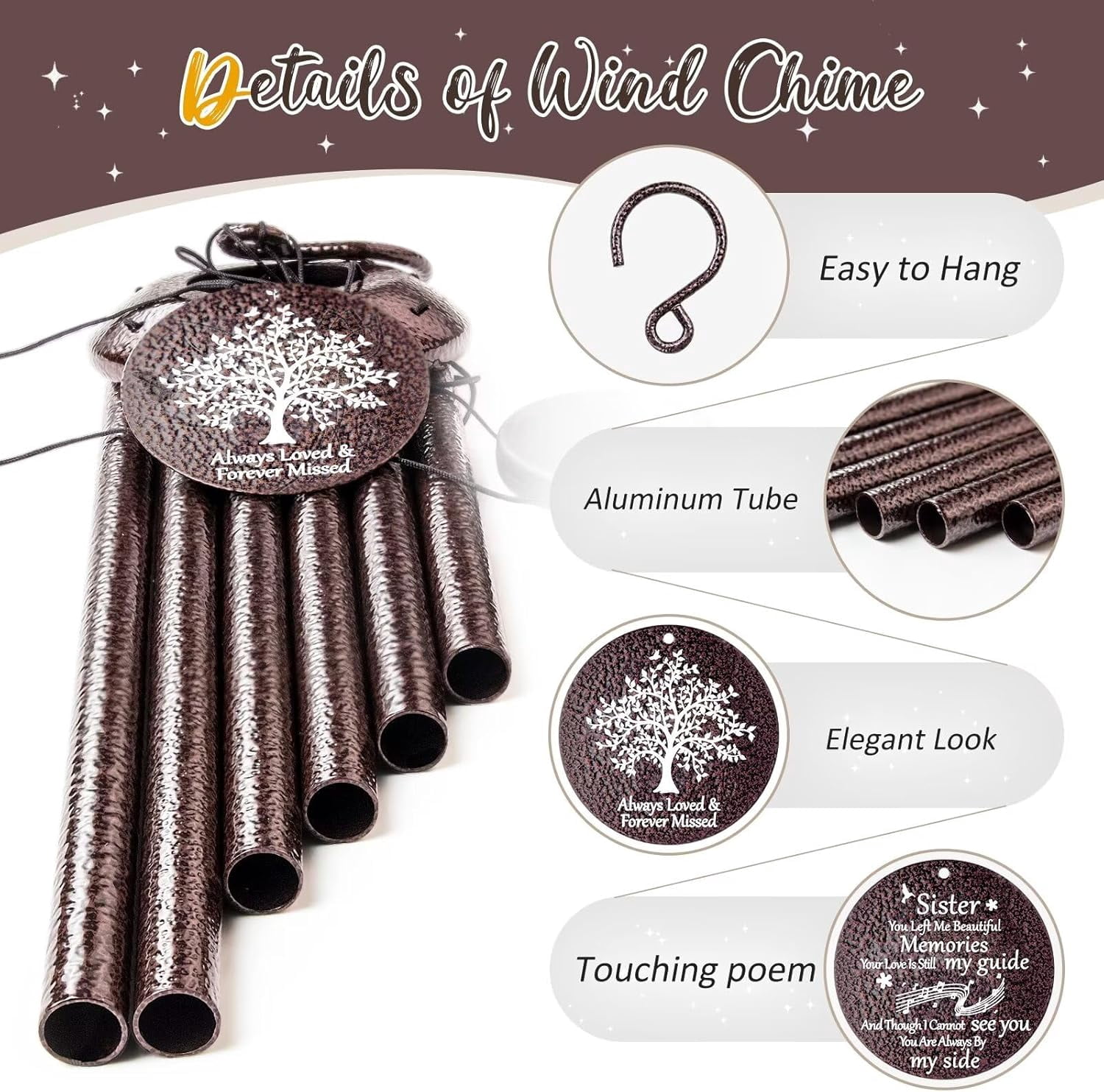 Memorial Gifts ,  Wind Chimes , Sympathy Gifts
