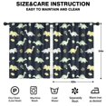 thumbnail image 2 of Blackout Kids Curtains,DarkBlue Cartoon Dinosaurs Leaves Pattern Childrens Insulated Curtains Set Of 2,Bedroom Essentials,Toddler Room Decor 42"x54", 2 of 5