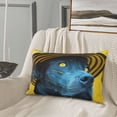 thumbnail image 5 of Uemuo Stylish Yellow Dog Print Throw Pillow Case – Cozy & Soft Cushion Cover, Hypoallergenic Pillow Case for Sleeping, Perfect for Women with Envelope Closure-14"x20", 5 of 6