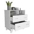 thumbnail image 6 of CoSoTower Double Drawer Dresser Arabi, Bedroom, White, 6 of 7