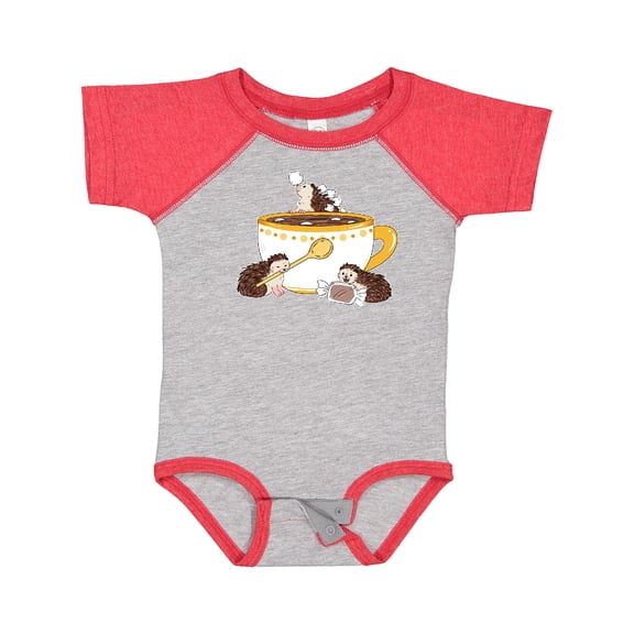 Inktastic Cute Hot Chocolate Hedgehogs Boys or Girls Baby Bodysuit
