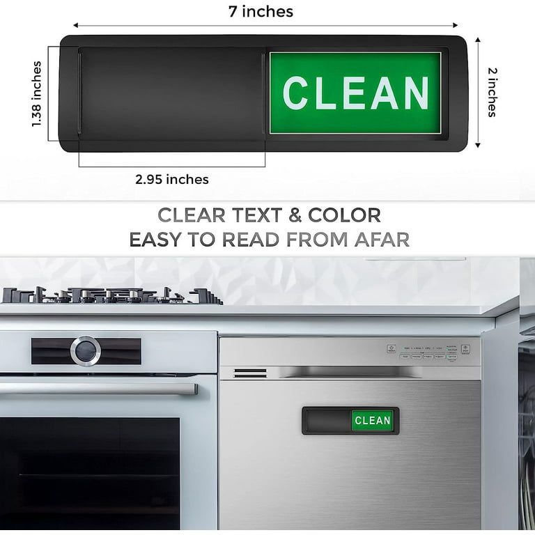 Dishwasher Magnet Clean Dirty Sign Non-Scratching Strong Magnet 2  Double-sided Dirty Clean Dishwasher Magnet Cover - AliExpress